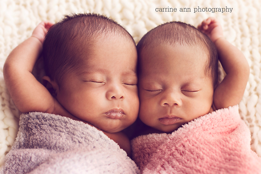 Twin Newborn Baby Boy Girl Phoenix Newborn Photographer Carrine Ann Photography Blog